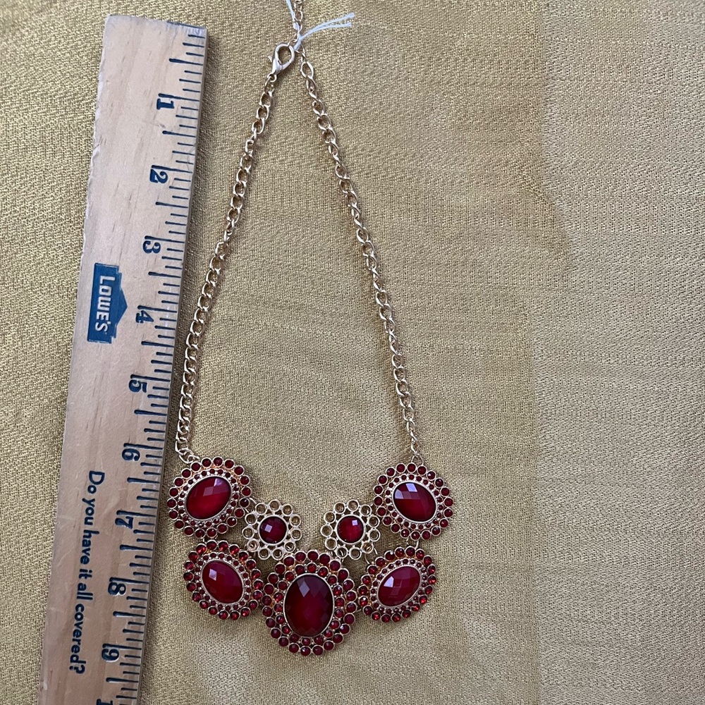 Cranberry colored Statement Necklaces NWOT Bundle / Bundle 2 slots - Picture 4 of 4